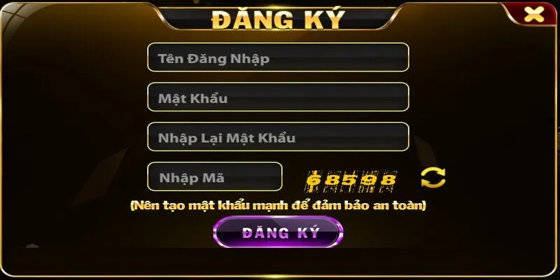 Bạn cần điền đầy đủ thông tin đăng ký 9WIN
