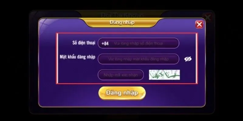 Điền đầy đủ thông tin đăng nhập và hoàn tất
